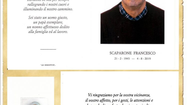 RICORDINO FRANCESCO SCAPARONE