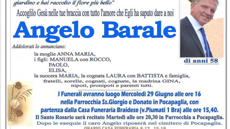 LUTTO ANGELO BARALE