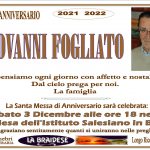 Anniversario Giovanni Fogliato