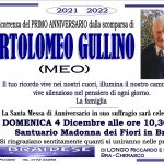 Anniversario Bartolomeo Gullino