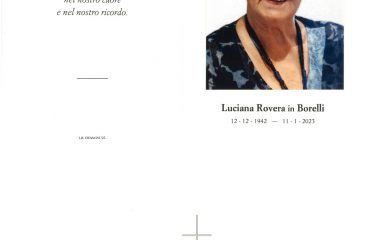 Ricordino Luciana Rovera