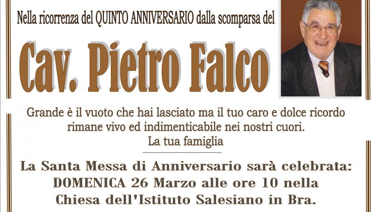 Anniversario Pietro Falco
