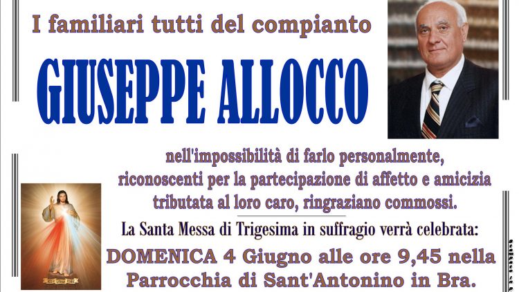 Trigesima Giuseppe Allocco