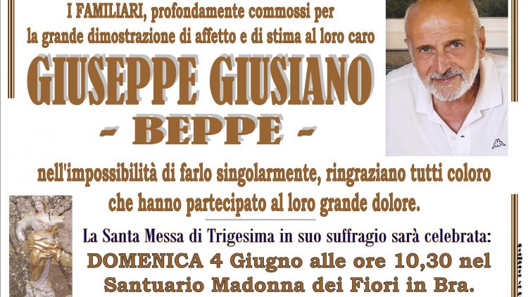 Trigesima Giuseppe Giusiano