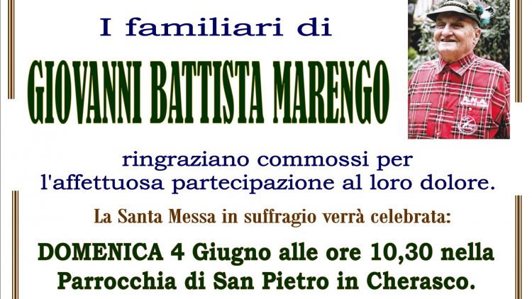 Trigesima Giovanni Battista Marengo