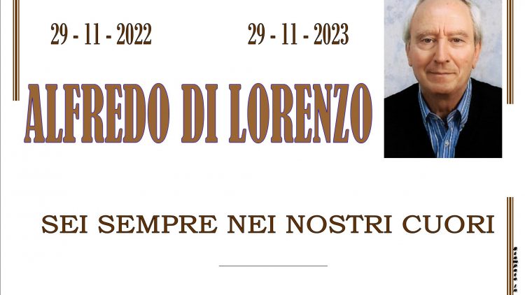 Anniversario Alfredo Di Lorenzo