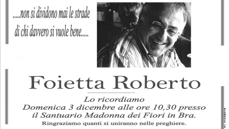 Anniversario Roberto Foietta