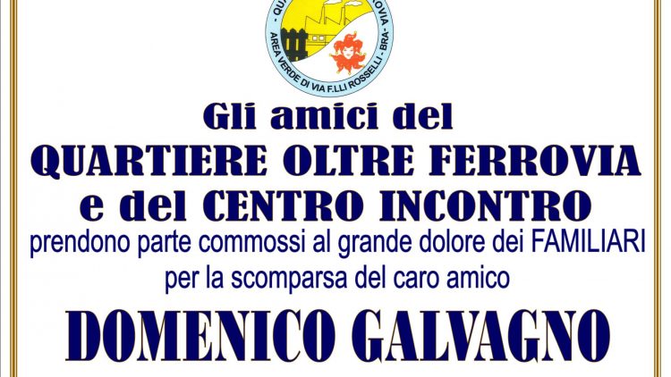 Adesione Domenico Galvagno