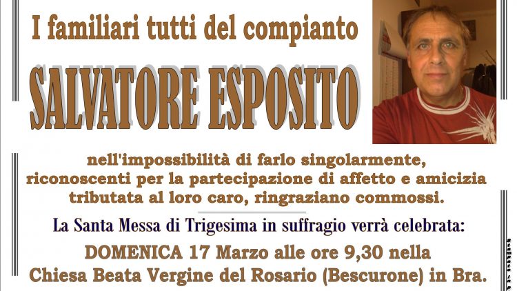 Trigesima Salvatore Esposito