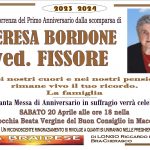 Anniversario Teresa Bordone