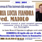Anniversario Maria Lucia Fiandra