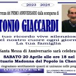 Anniversario Antonio Giaccardi