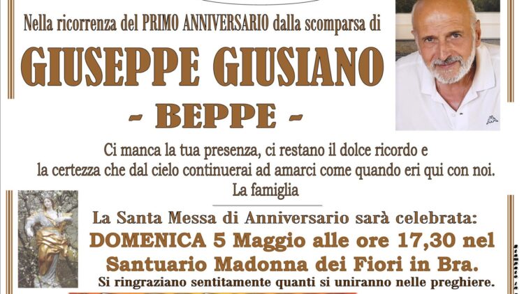 Anniversario Giuseppe Giusiano