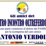 Adesione Antonio Verdoia