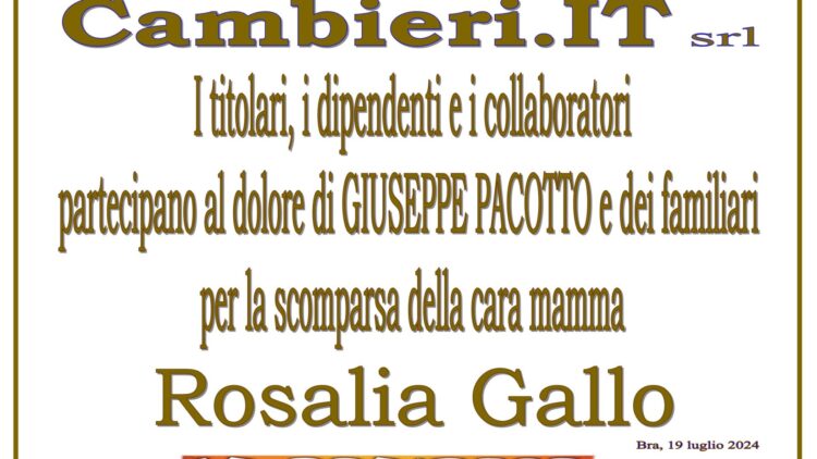 Adesione Rosalia Gallo