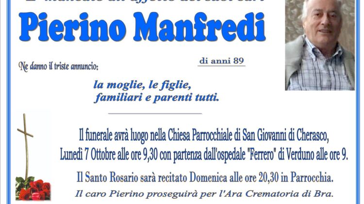 LUTTO PIERINO MANFREDI