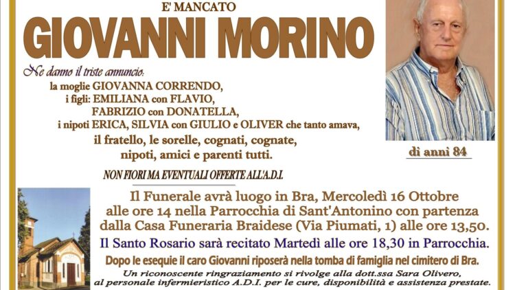 LUTTO GIOVANNI MORINO