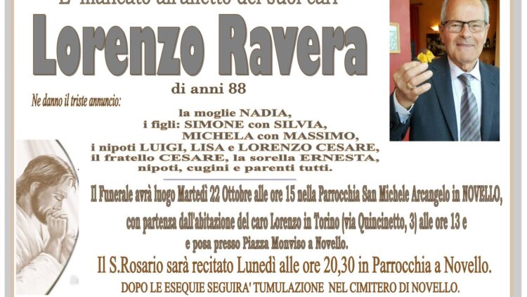 LUTTO LORENZO RAVERA